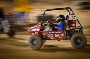 Cody Ewing (Freshmen) driving the 2012 car in the final hour of the race.